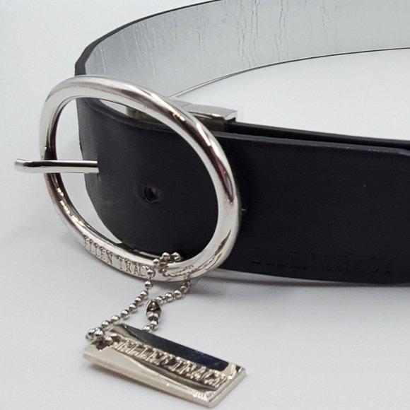 Ellen Tracy Reversible Black/Silver Belt